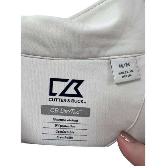 π 2/$30 π White Ladies Cutter and Buck Golf Athletic Pullover sz M - Picture 3 of 6